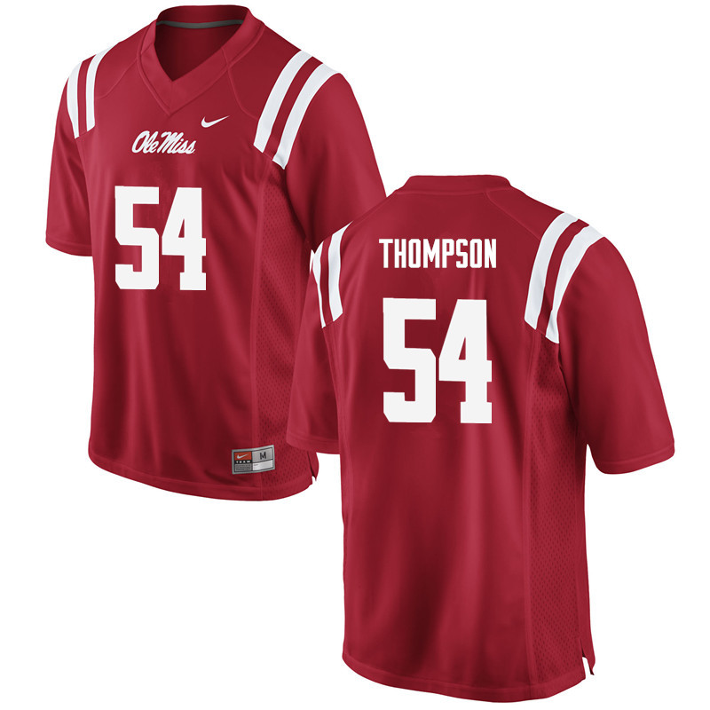 Carlos Thompson Ole Miss Rebels NCAA Men's Red #54 Stitched Limited College Football Jersey HQL5658GU